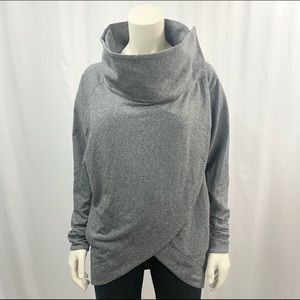 Lululemon Cocoon Wrap Sweater Grey, Size 4
